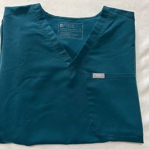 FIGS Medium Catarina Scrub Top Caribbean Blue